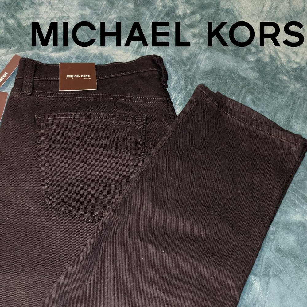 (NWT) Michael Kors MK BLACK FOREVER Men's Jeans, Grant Classic, 34W x 30L, Black